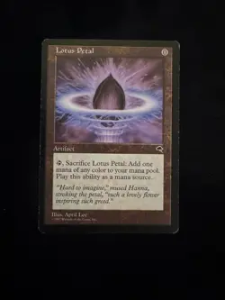 1x Magic The Gathering Tempest LOTUS PETAL LP/MP - Image 1