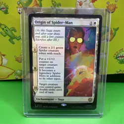 FOIL Origin of Spider-Man SPM 0009 Rare Magic the Gathering Marvel's Spider-Man - Image 1