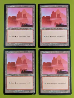 Mountain (346) x4 Urza's Saga 4x Playset Magic the Gathering MTG - Image 1