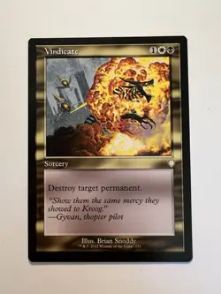 Vindicate - RETRO FRAME - MTG The Brothers' War: Commander - NM - Image 1