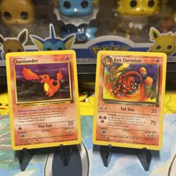 Dark Charmeleon and Charmander Pokemon TEAM ROCKET Lot WOTC TCG LP 32/82 50/82 - Image 1