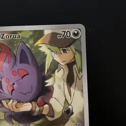 N’s Zorua SVP 189 Journey Together Pokemon Center Stamped Black Star Promo NM - Image 3