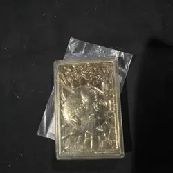 Pokemon Jigglypuff Trading Card Bar 23K Gold Plated 1999 Burger King Nintendo - Image 1
