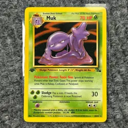 Vintage Pokemon Fossil Muk 28/62 1st Edition Rare NM/LP Non-holo - Image 1