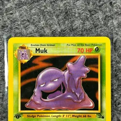 Vintage Pokemon Fossil Muk 28/62 1st Edition Rare NM/LP Non-holo - Image 3