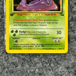 Vintage Pokemon Fossil Muk 28/62 1st Edition Rare NM/LP Non-holo - Image 4