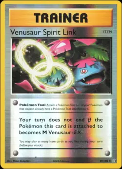 Pokemon - Venusaur Spirit Link #89/108 - XY - Evolutions Reverse Holo - Image 1