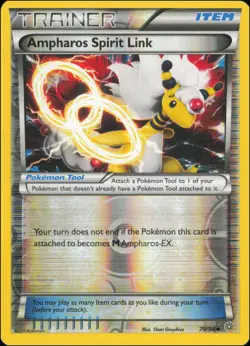 Pokemon - Ampharos Spirit Link #70/98 - XY - Ancient Origins Reverse Holo - Image 1