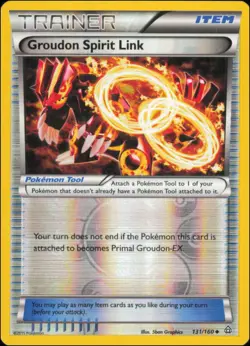 Pokemon - Groudon Spirit Link #131/160 - XY - Primal Clash Reverse Holo - Image 1