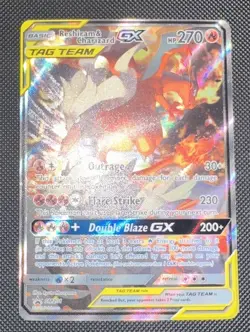 Pokemon TCG Reshiram & Charizard GX SM201 NM - Image 2