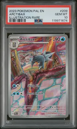 2023 POKEMON PAL EN-PALDEA EVOLVED ILLUSTRATION RARE #209 ARCTIBAX PSA 10 - Image 1
