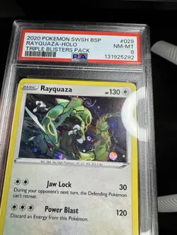 2020 PSA 8 Pokemon Sword /Shield BSPromo Rayquaza SWSH029 Swirl🌀 - Image 2