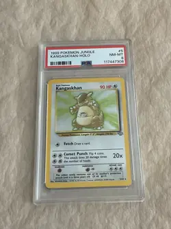 PSA 8 Kangaskhan Holo #5 Jungle Pokemon TCG 1999 - Image 1