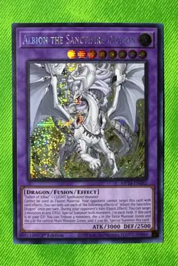 Yugioh Albion The Sanctifire Dragon MP24-EN082 Secret Rare 1st Ed NM - Image 1