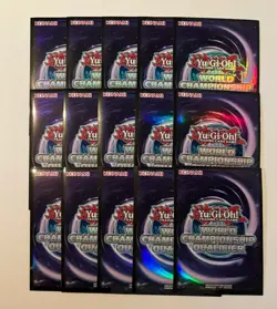 15x NEW Yu-Gi-Oh! Purple 2017 WCQ World Championship Qualifier Sleeves - Image 1