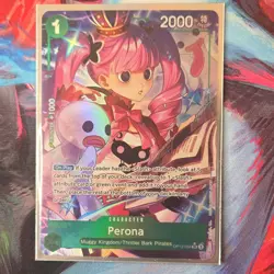 Bandai Perona OP12-034 Legacy of the Master Alt Art Foil Super Rare One Piece C. - Image 1