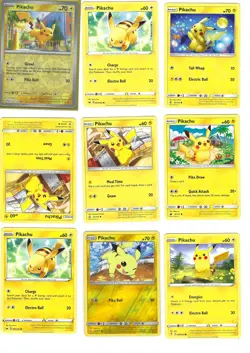 Pikachu Pokemon Card Lot - 16 Cards from Various Sets - holo rare common - Image 2