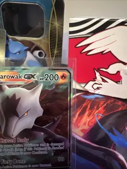 Pokemon TCG Alolan Marowak GX Black Star Promo Rare Holo Card SM187 - Image 3