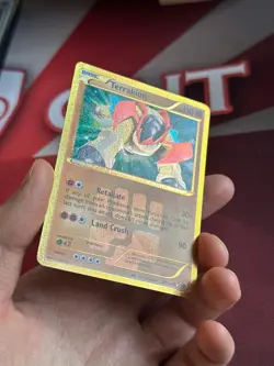 TERRAKION 151/149 Boundaries Crossed SHINY SECRET RARE holo Pokemon TCG card VLP - Image 2