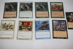 9x 5th edition 7th 8th 9th grizzly bears green blue white border magic cards MP - Image 1