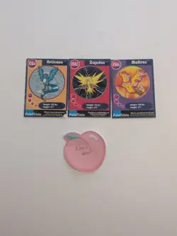 Legendary Bird Set, Articuno, Zapdos, Moltres, Pokemon Poketrivia Movie Cards - Image 1