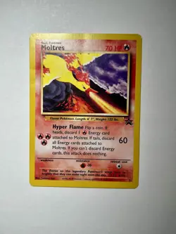 Moltres - 21 - Pokemon Wizards Black Star Promo Card Movie 2000 LP - Image 1