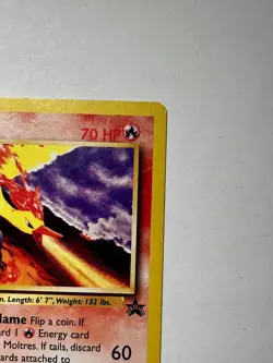 Moltres - 21 - Pokemon Wizards Black Star Promo Card Movie 2000 LP - Image 3