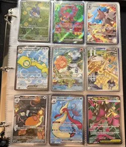 HUGE Pokemon / One Piece mix Binder Card Collection 600+ lot Modern set. Extra - Image 1