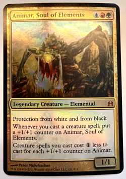 MTG Animar, Soul of Elements (Commander Oversized Cards) Foil NM - Image 1