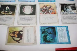 10x revised 4th edition chronicles blue white border magic cards MP - Image 2