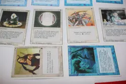 10x revised 4th edition chronicles blue white border magic cards MP - Image 3