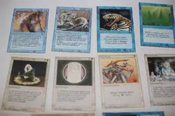 10x revised 4th edition chronicles blue white border magic cards MP - Image 4