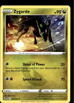Pokemon Zygarde 134/195 Silver Tempest Non Holo Rare 5 Card Lot - Image 1