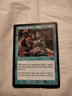 Rhystic Study, Prophecy, Magic the Gathering Card. - Image 1