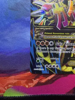 Pokemon Primal Groudon-EX Holo Full Art TCG Card 151/160 LP Condition - Image 3