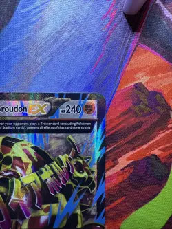 Pokemon Primal Groudon-EX Holo Full Art TCG Card 151/160 LP Condition - Image 5