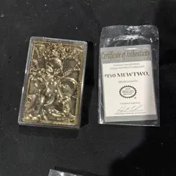 1999 Nintendo 23K Gold Plated Pokemon Mewtwo Trading Card - Image 1