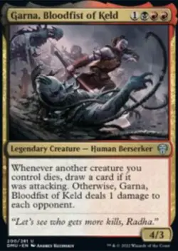 Garna, Bloodfist of Keld Dominaria United (DMU) 200 MTG Regular - Image 1
