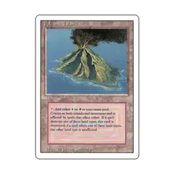 WOTC MtG 3rd Ed Volcanic Island (R) EX - Image 1