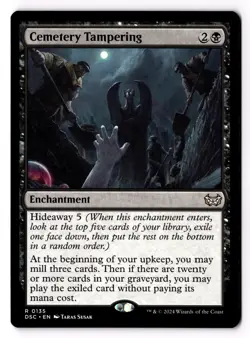 Cemetery Tampering 135 Commander: Duskmourn: House of Horror NM - Image 1