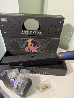 Pokemon Arceus VSTAR Ultra Premium Collection Box only & Accessories Play Mat - Image 1