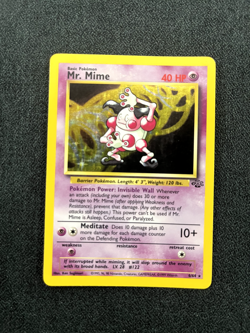 Pokemon TCG Mr. Mime Jungle 6/64 Holo Unlimited Holo Rare Lightly Played - Image 1