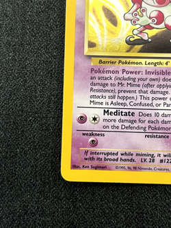 Pokemon TCG Mr. Mime Jungle 6/64 Holo Unlimited Holo Rare Lightly Played - Image 2