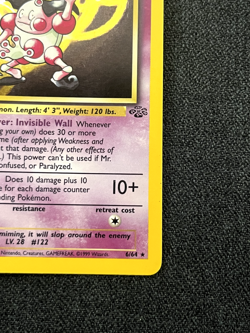 Pokemon TCG Mr. Mime Jungle 6/64 Holo Unlimited Holo Rare Lightly Played - Image 5