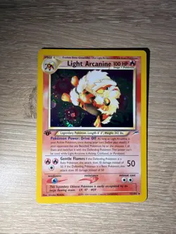Light Arcanine 12/105 Neo Destiny Holo MP Pokemon TCG Vintage WOTC - Image 3