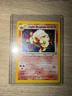 Light Arcanine 12/105 Neo Destiny Holo MP Pokemon TCG Vintage WOTC - Image 5