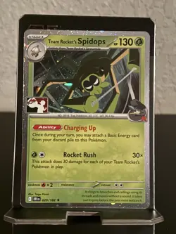 Team Rocket's Spidops Cosmos Holo Pokemon Play! Prize Pack Play Stamp Series 8 - Image 1