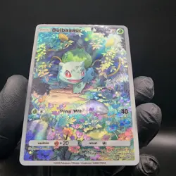 Pokemon Bulbasaur Pocket TCG Holo With Texture Read Description - Image 2