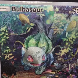 Pokemon Bulbasaur Pocket TCG Holo With Texture Read Description - Image 3