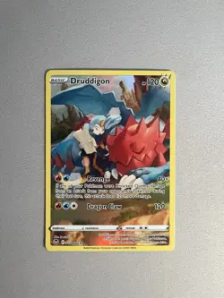 Pokemon TCG Druddigon TG09/TG30 Swsh12: Silver Tempest Trainer Gallery Holo NM/M - Image 2